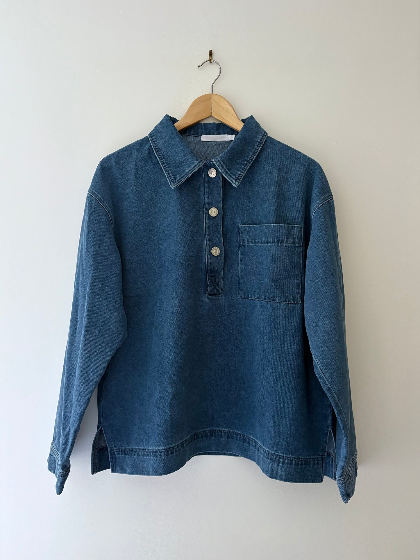 Blouse en jean bleu