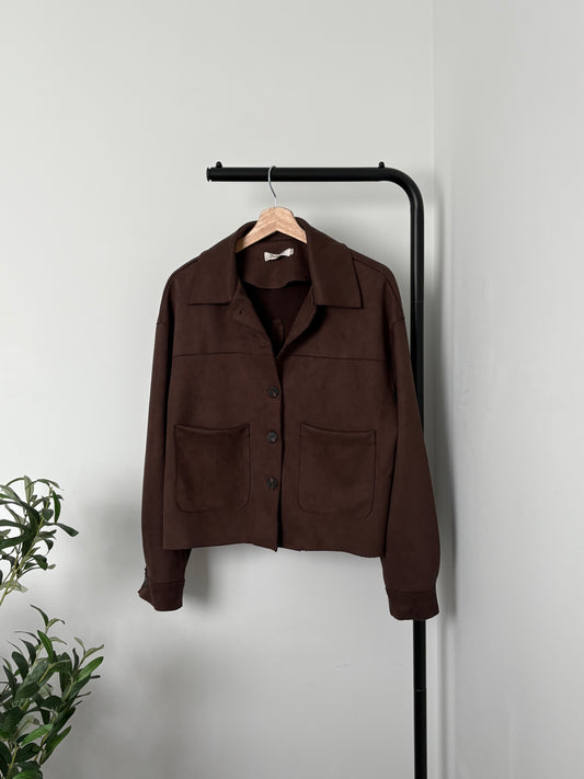 Brown suede jacket