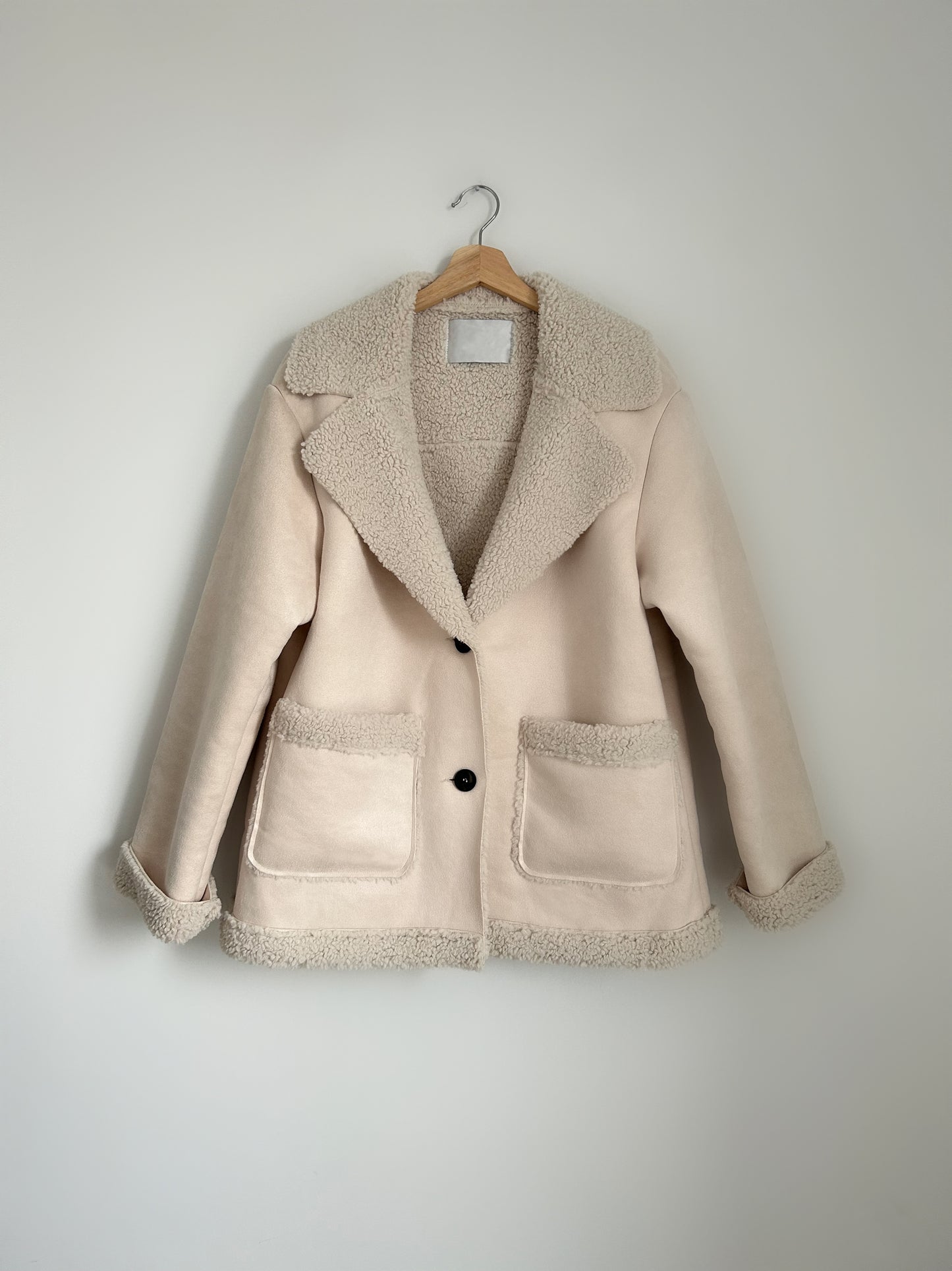 Veste peau de mouton crème