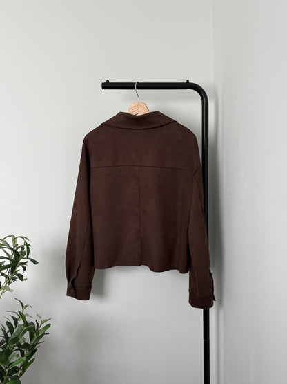 Brown suede jacket