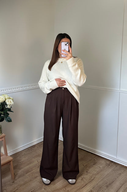 Pantalon Marron Oversize