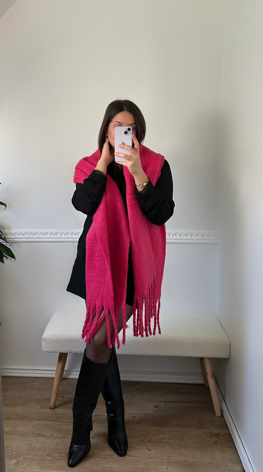 Very Soft Hot Pink Scarf