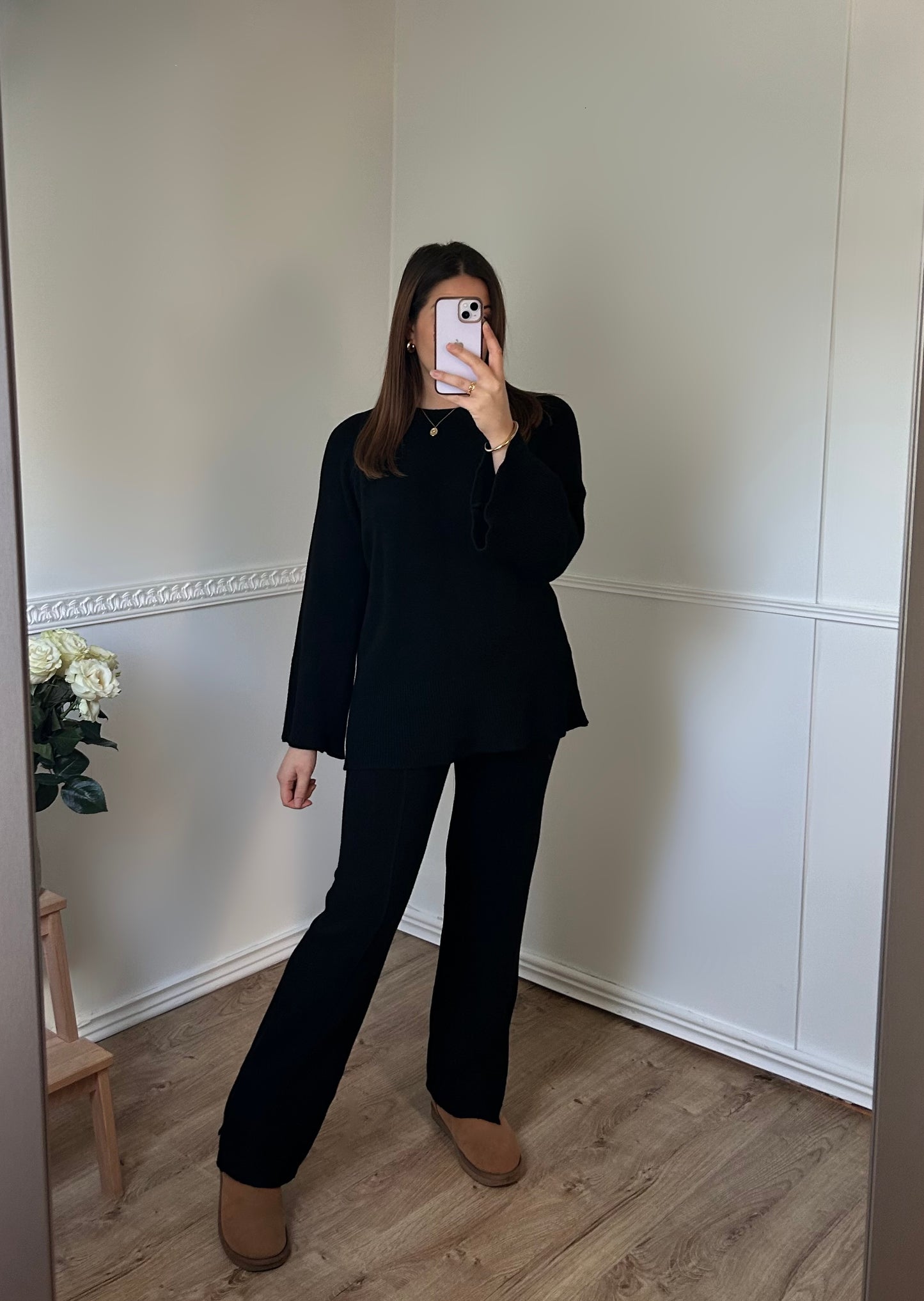 Ensemble Cosy Noir (Pull & Pantalon)