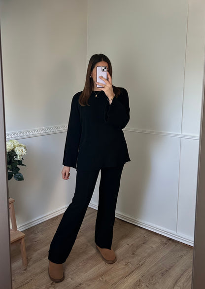 Ensemble Cosy Noir (Pull & Pantalon)