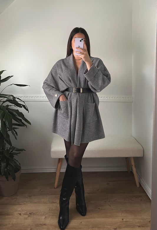  The Gray Oversized Vest