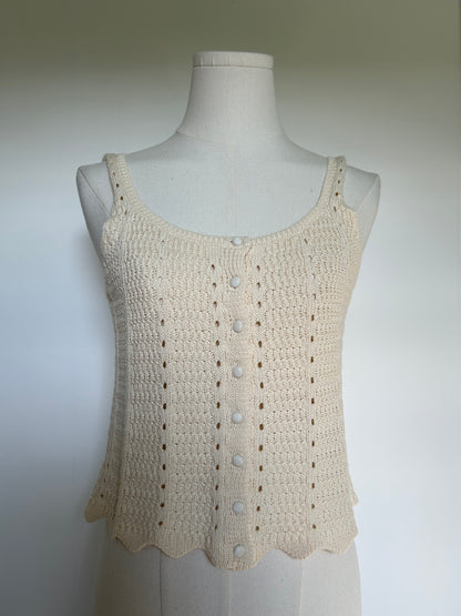 Isabella - Le Top en Crochet Beige