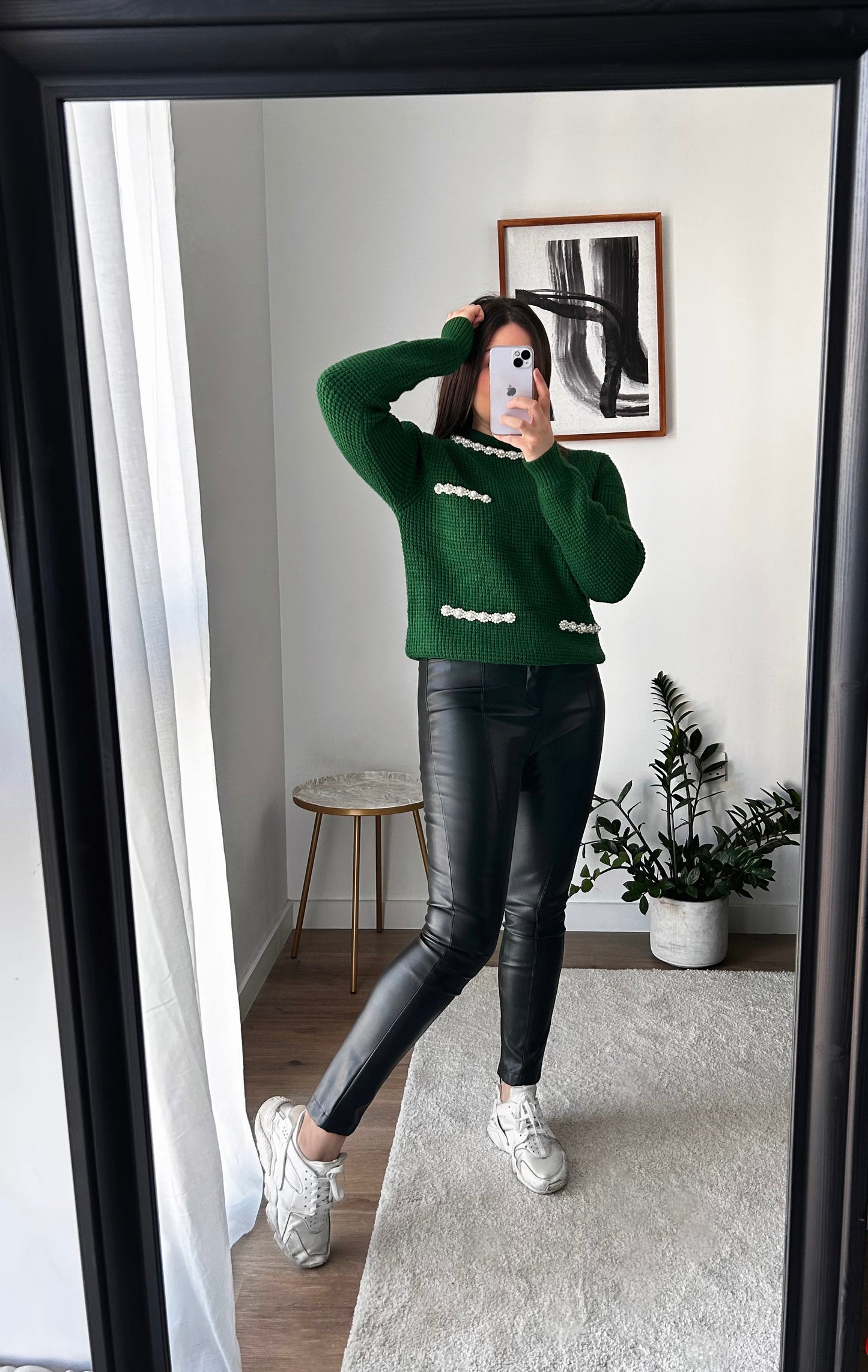 Pearl green sweater