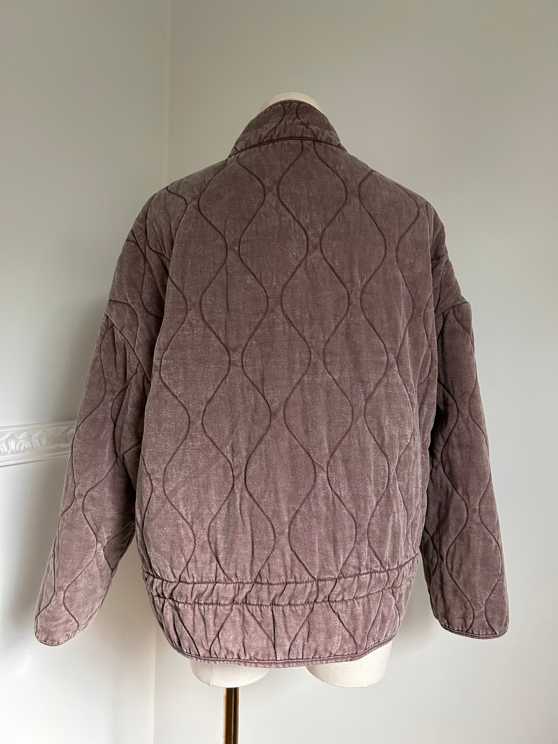 Inayt Rind Veste matelassée prune – Inayt collection